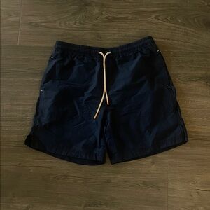 Men's Backcountry Navy Outdoor Shorts with Drawstring, Size Small